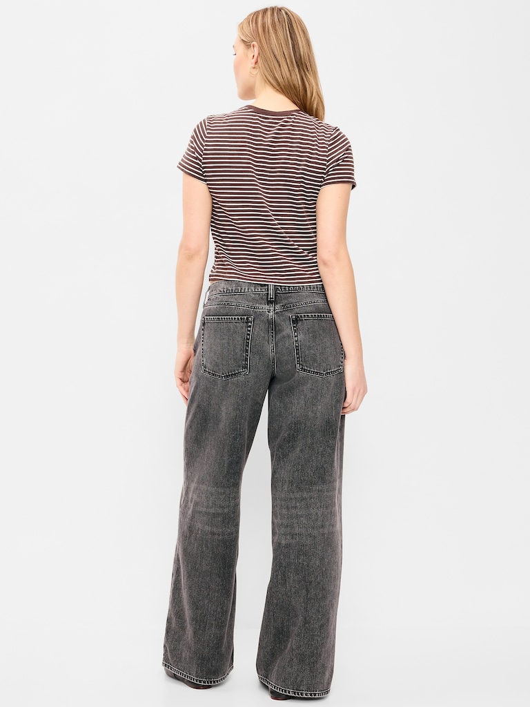 Low-Rise Baggy Wide-Leg Jeans