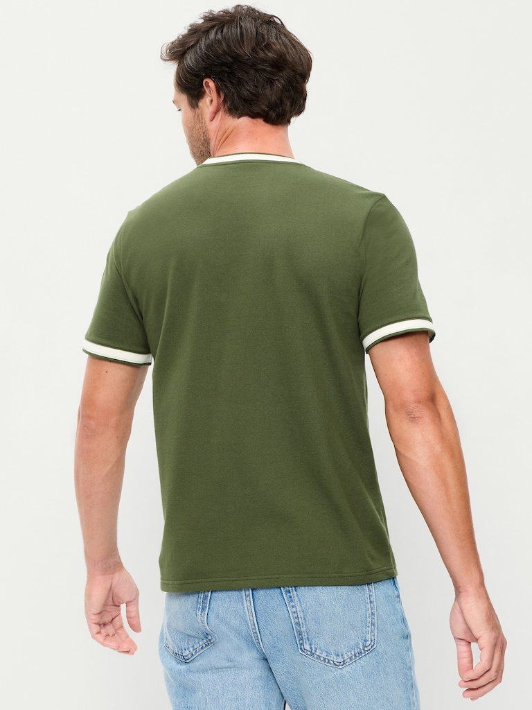 Crew-Neck Pique T-Shirt