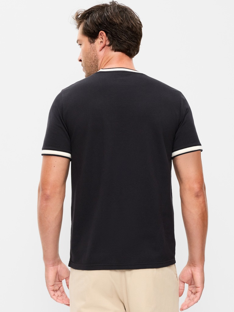 Crew-Neck Pique T-Shirt