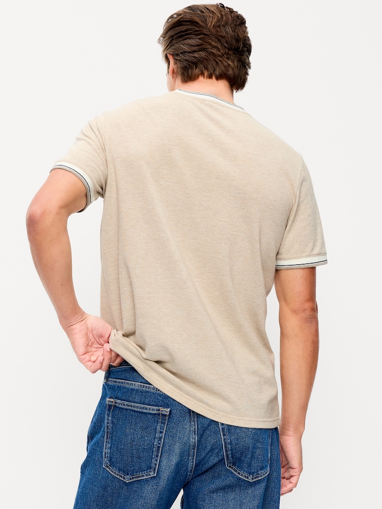 Crew-Neck Pique T-Shirt