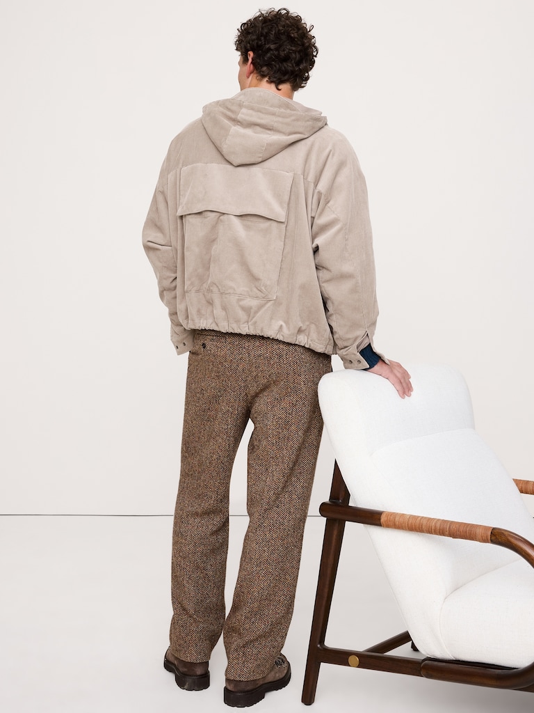 Loose-Fit Corduroy Utility Jacket