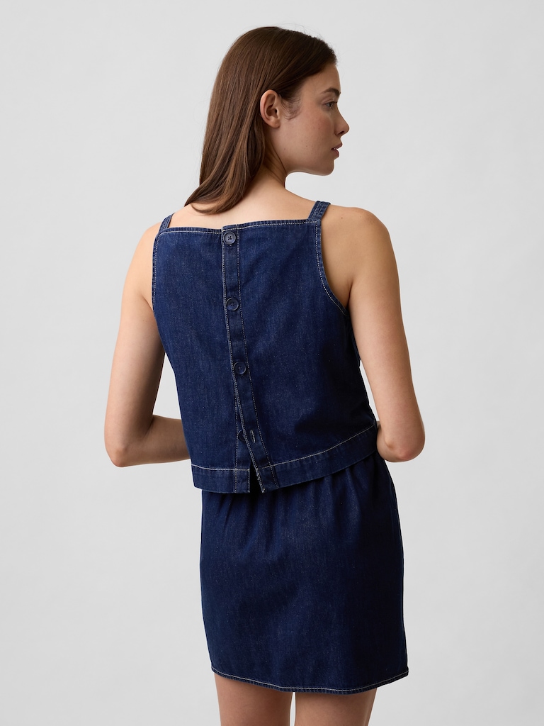 Denim Shell Tank Top