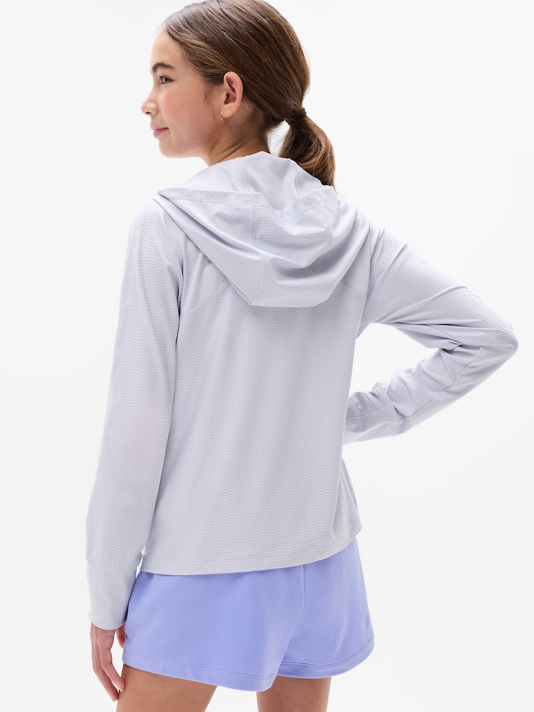 Athleta Girl Long Serve Textured UPF Jacket
