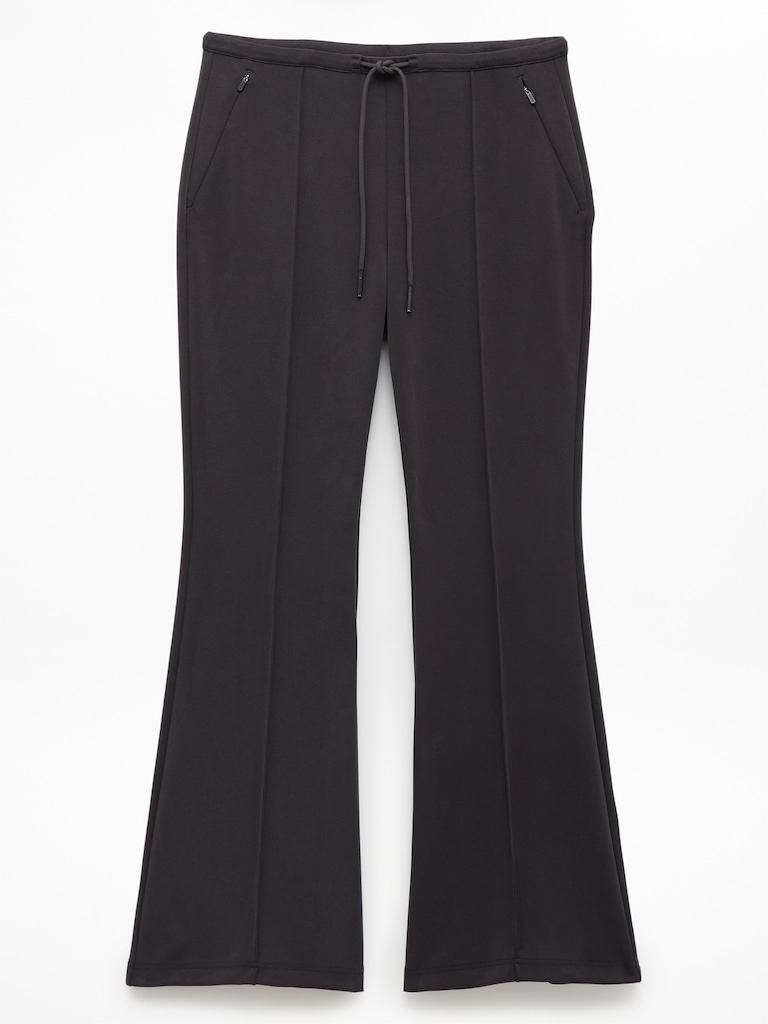 Seasoft Pintuck Mid Rise Flare Pant