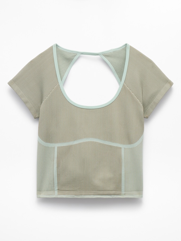 Recharge Seamless Open Back Tee