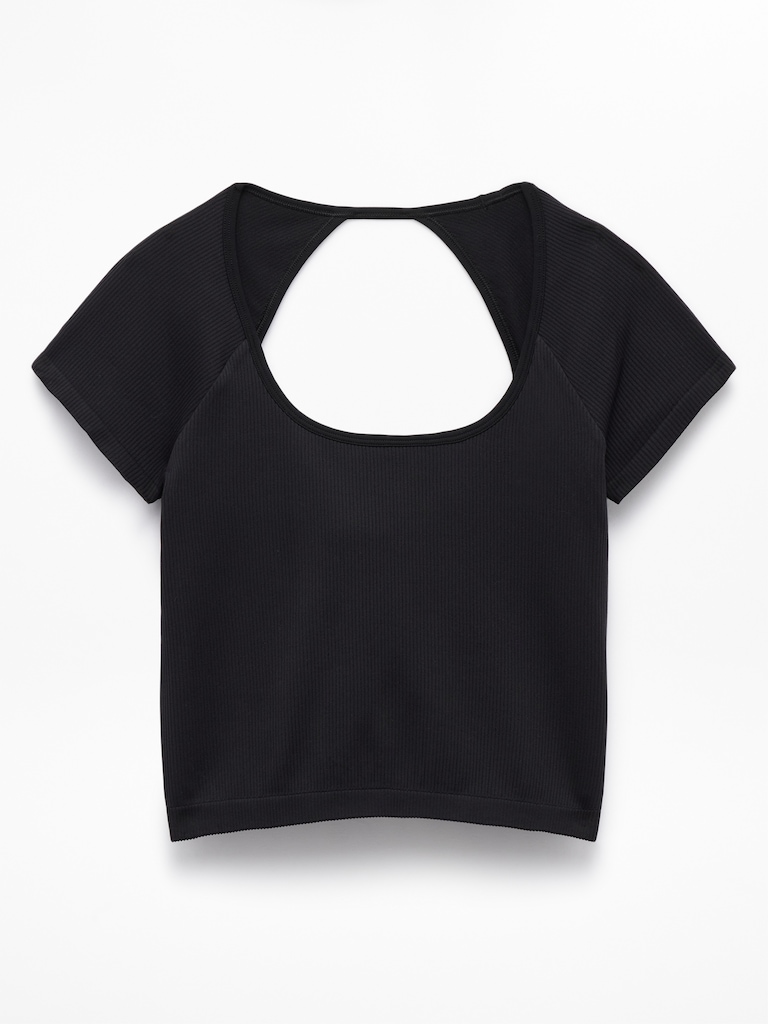 Recharge Seamless Open Back Tee