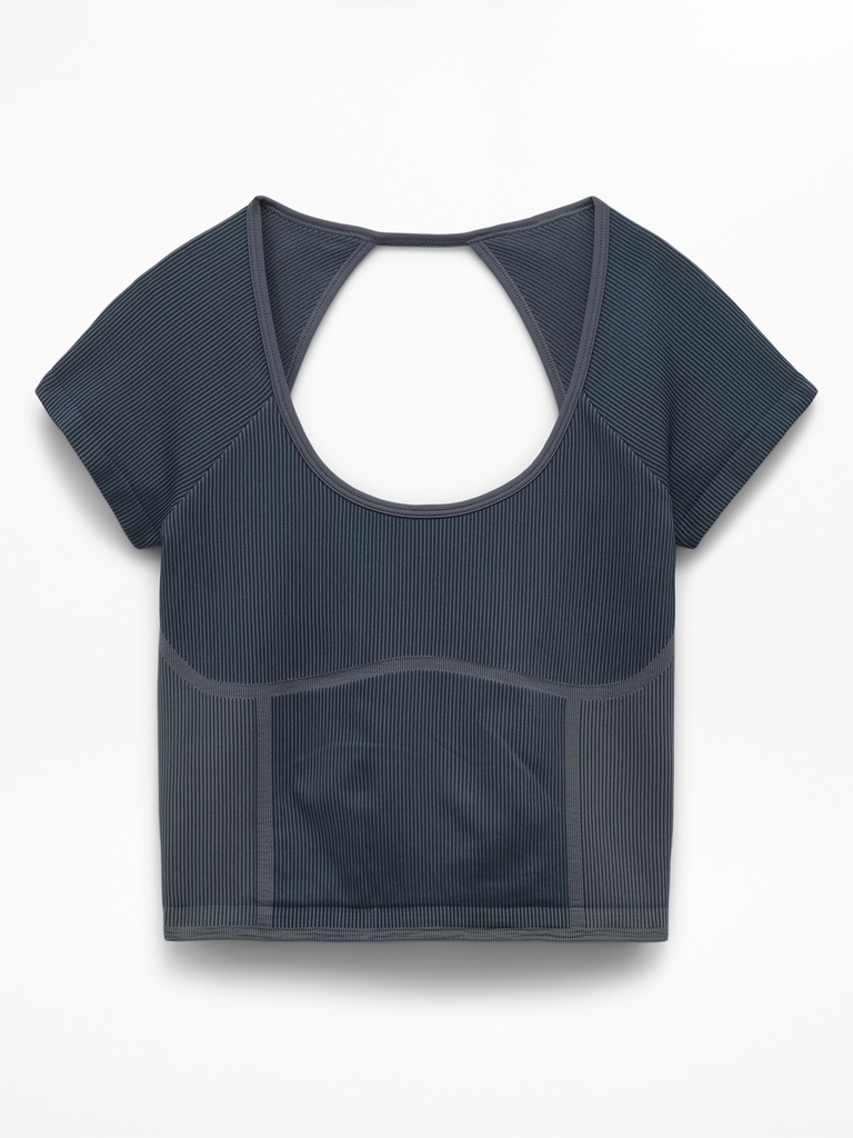 Recharge Seamless Open Back Tee