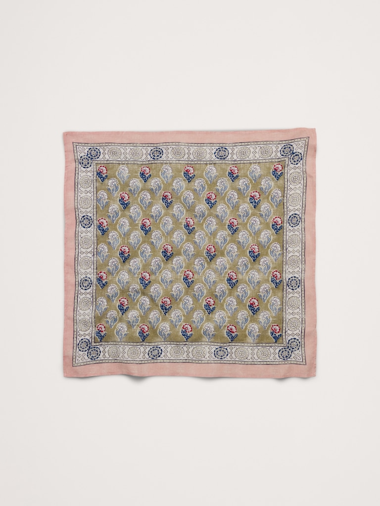 Embroidered Cotton Scarf by Vismaya