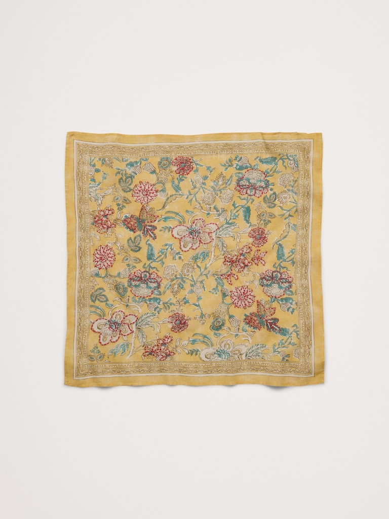 Embroidered Cotton Scarf by Vismaya