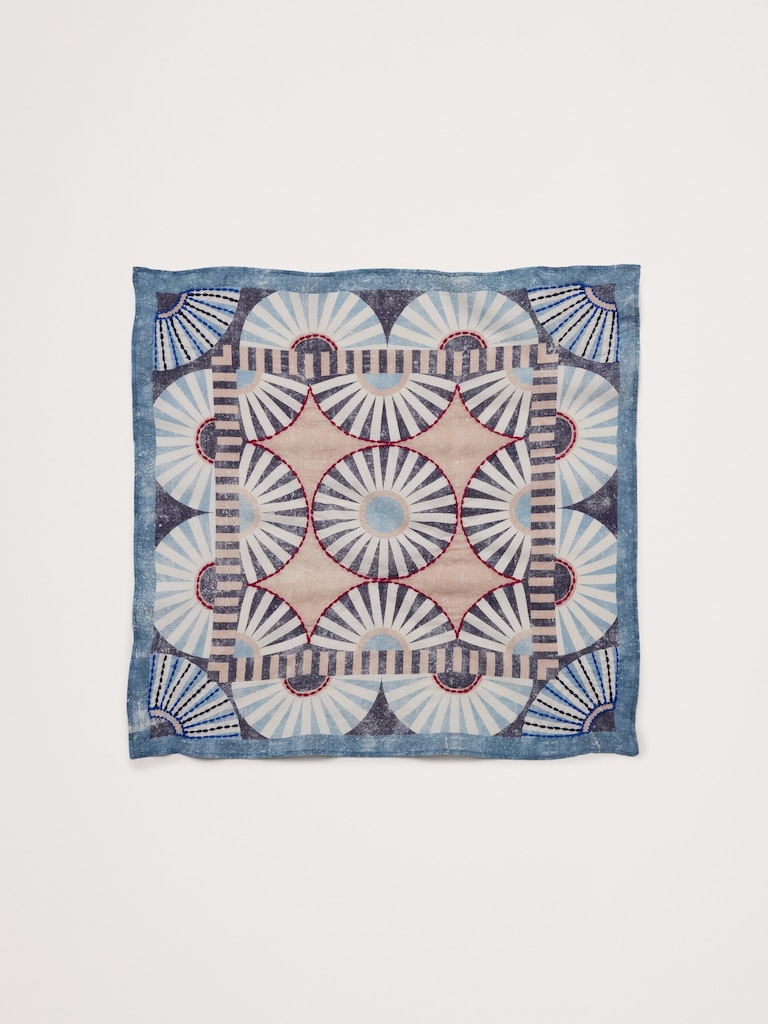 Embroidered Cotton Scarf by Vismaya