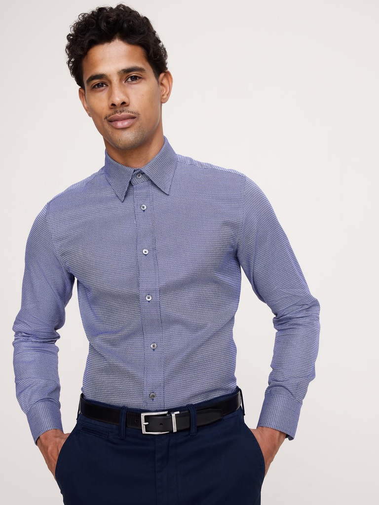 Slim-Fit Wrinkle-Resistant Dress Shirt