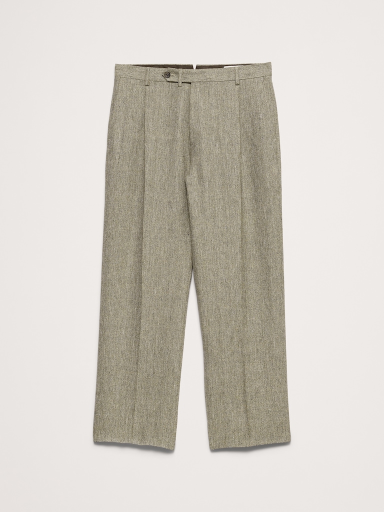Loose Italian Linen Suit Pant