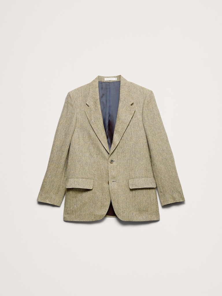 Relaxed Italian Linen Suit Jacket