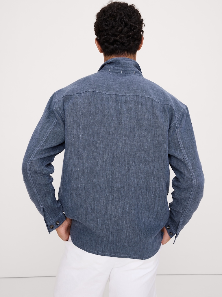 Relaxed-Fit Linen Resort Shirt