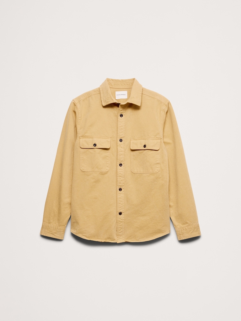 Cotton Twill Shirt Jacket