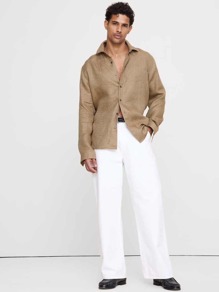 Standard-Fit Linen Shirt