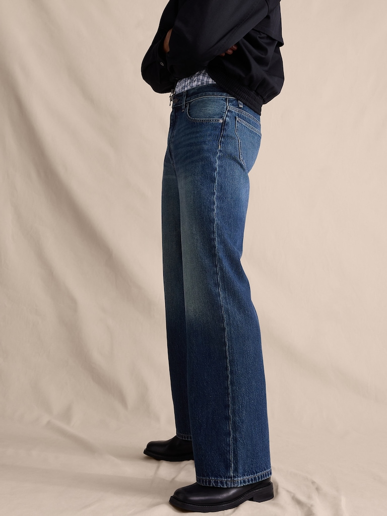Relaxed Bootcut Jean in 100% Cotton
