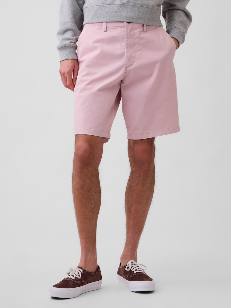 9" Essential Khaki Shorts