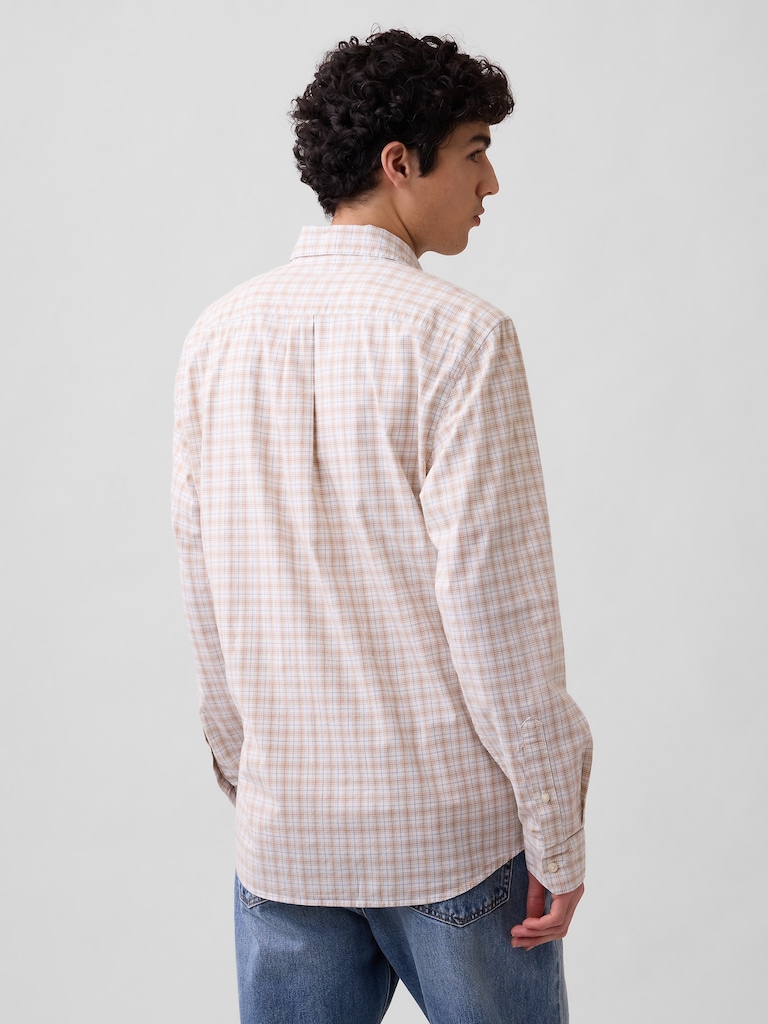 Stretch Poplin Shirt in Standard Fit