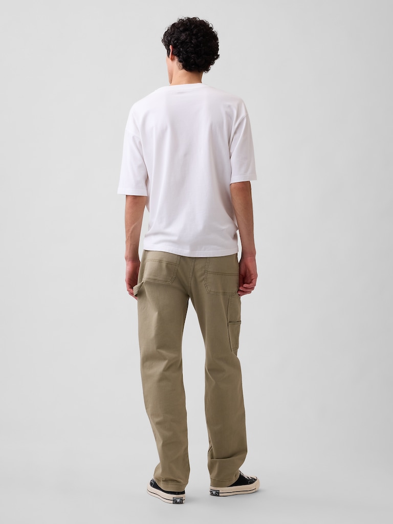 Distressed Straight Carpenter Jeans