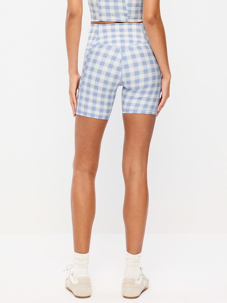 Extra-High Waisted PowerSoft Boundless Pocket Biker Shorts-- 6-inch inseam - No Front Seam