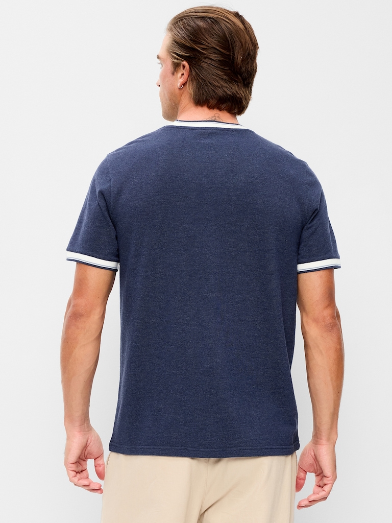 Crew-Neck Pique T-Shirt