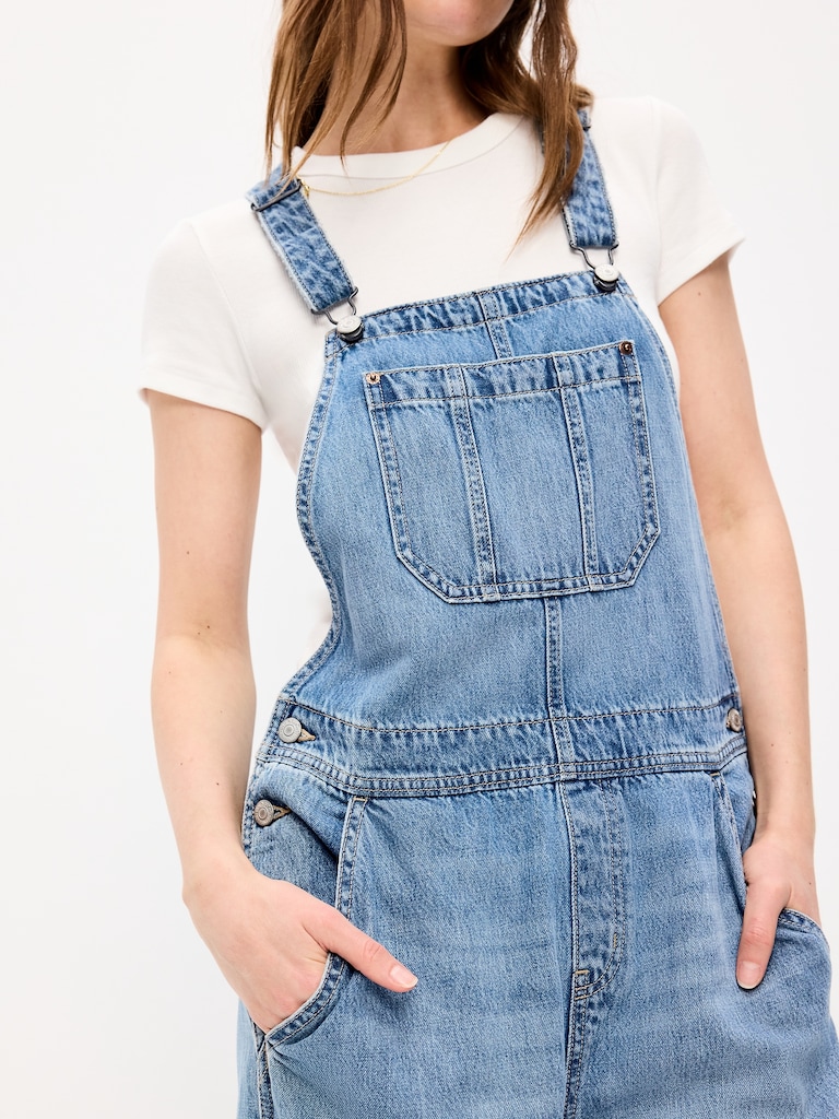 Baggy Wide-Leg Overalls