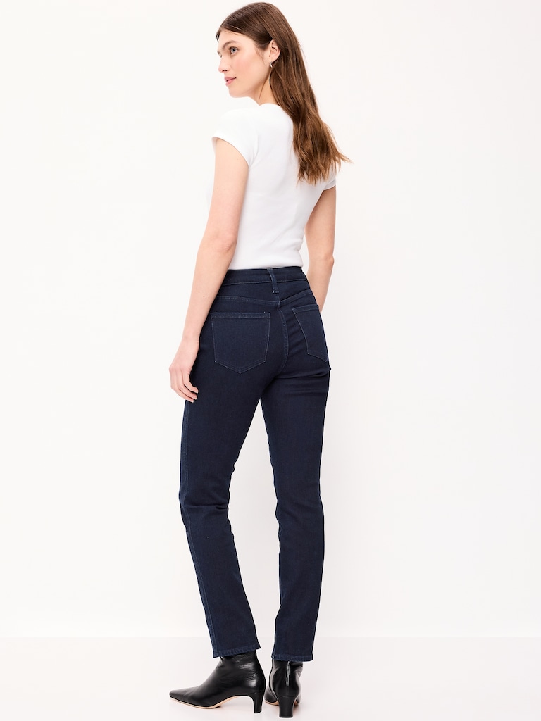 High-Waisted Slim Jeans