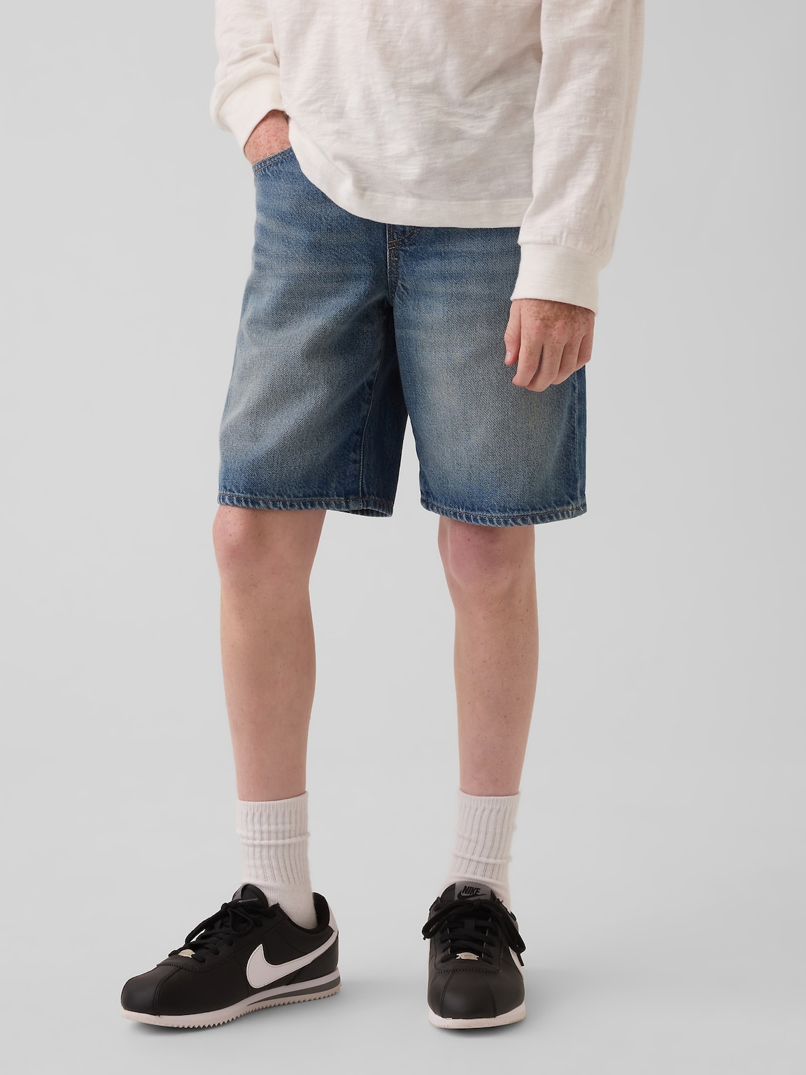Kids UltraSoft '90s Loose Easy Denim Shorts