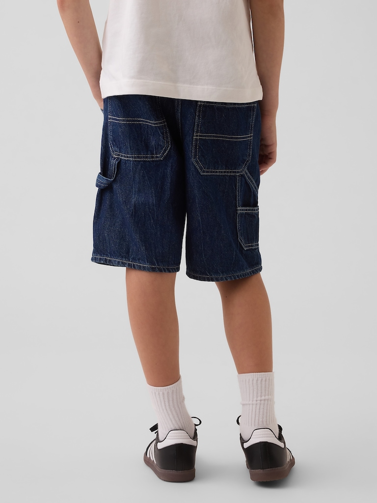 Kids '90s Loose Easy Denim Carpenter Shorts