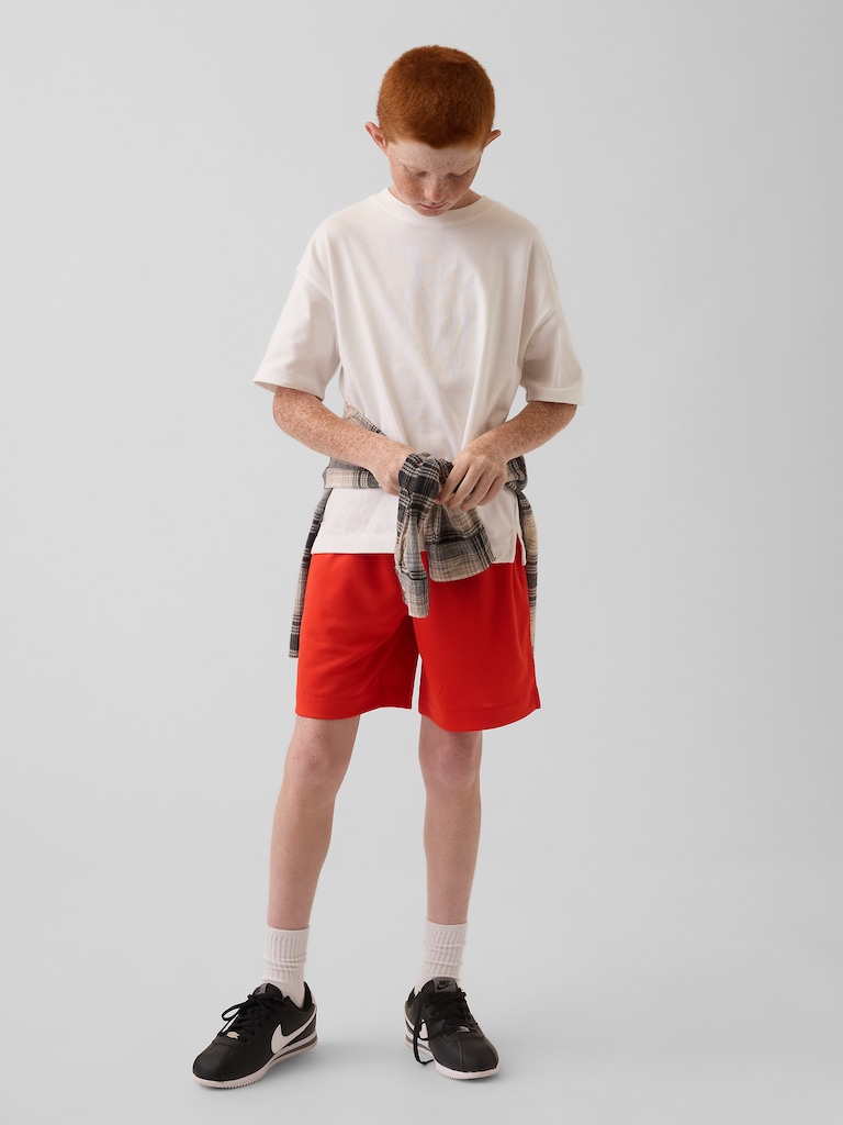 Kids GapFit 6" Recycled Mesh Easy Shorts