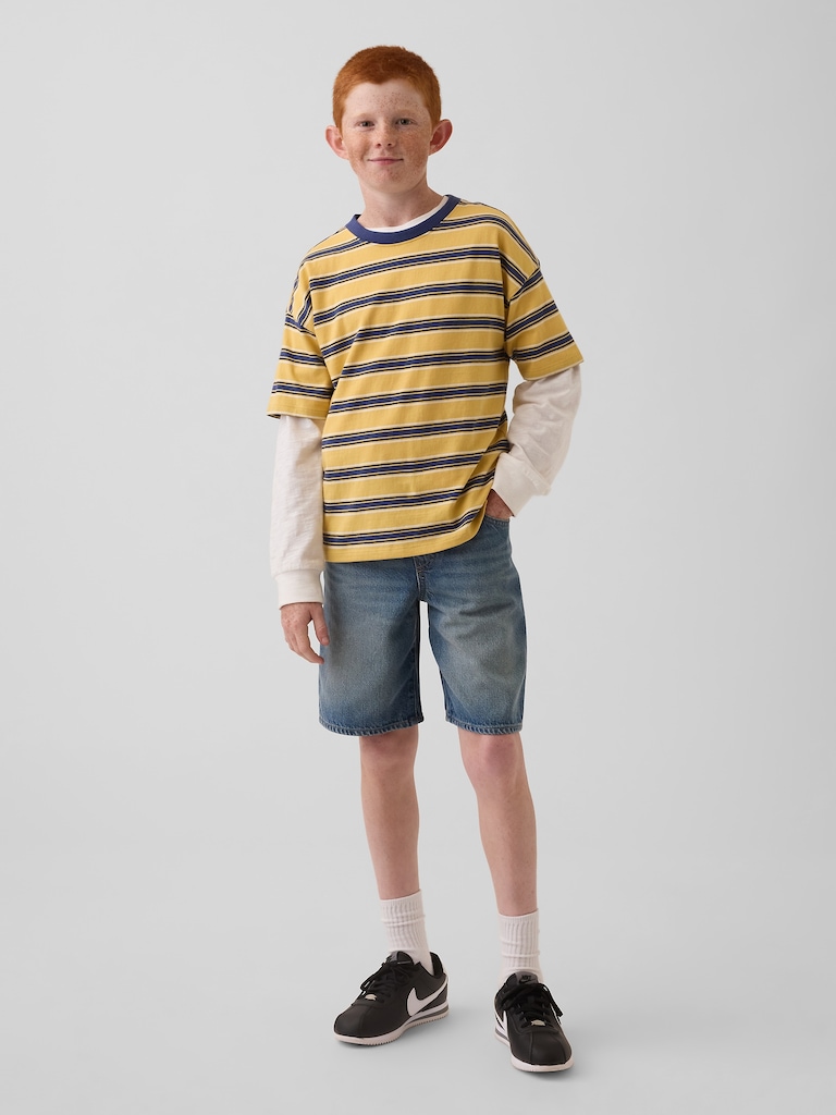 Kids UltraSoft '90s Loose Easy Denim Shorts