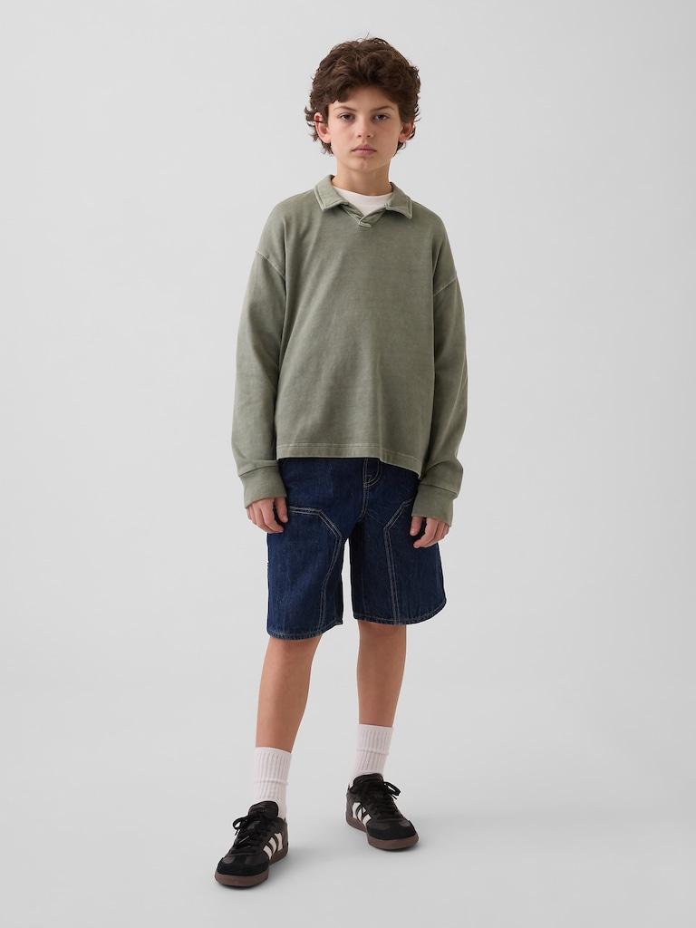 Kids '90s Loose Easy Denim Carpenter Shorts
