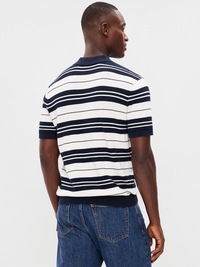 Striped Polo Sweater