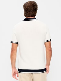 Striped Polo Sweater