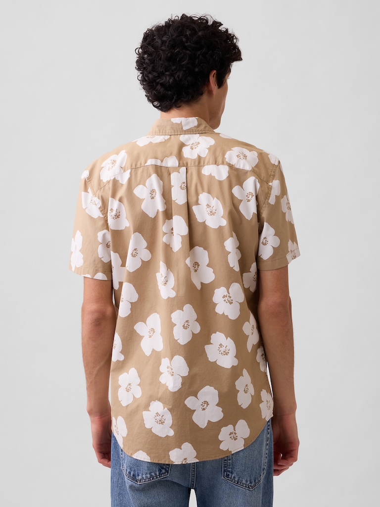 Stretch Poplin Shirt in Standard Fit