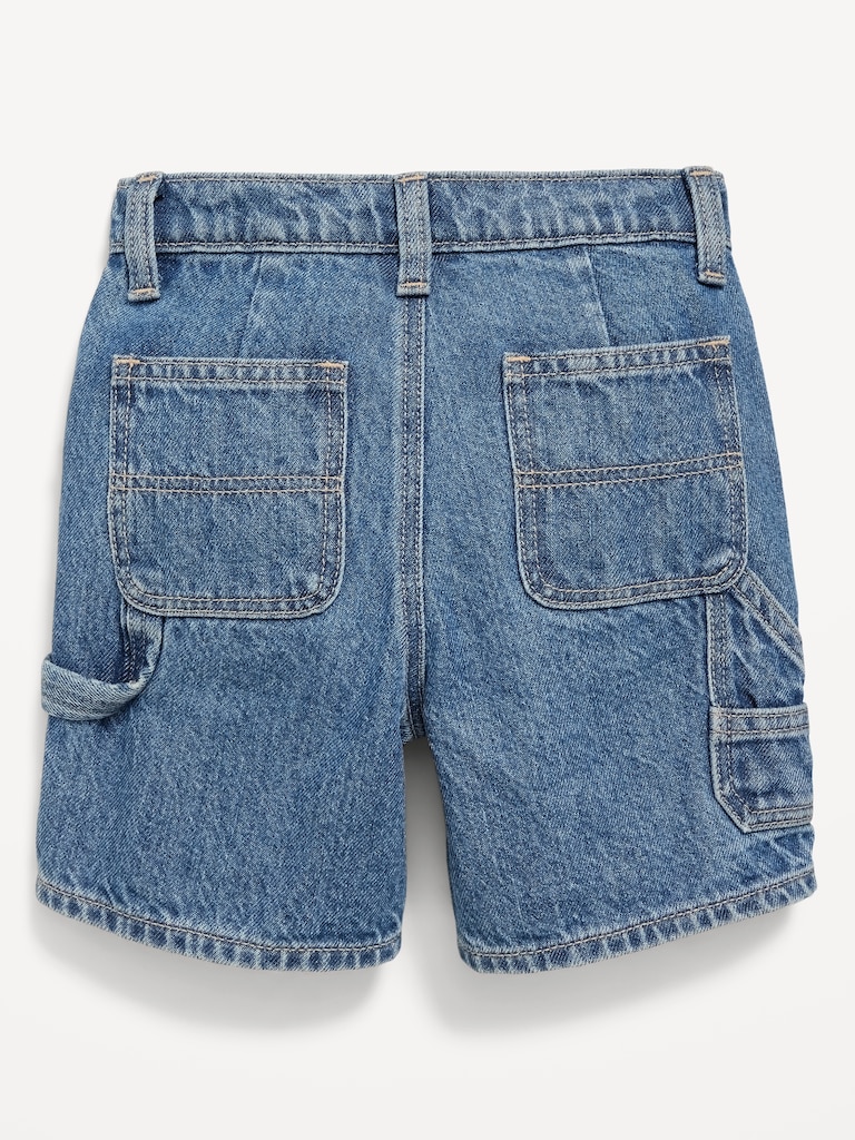 Baggy Carpenter Utility Jean Shorts for Toddler Boys