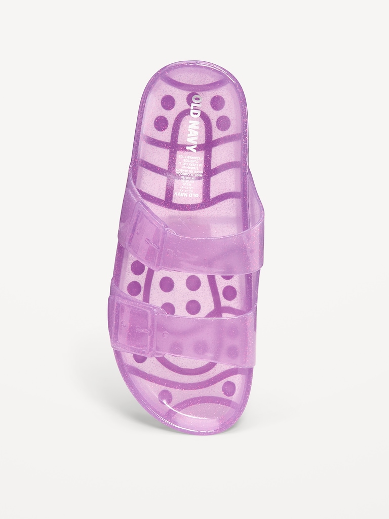 Jelly Buckled Slide Sandals for Girls