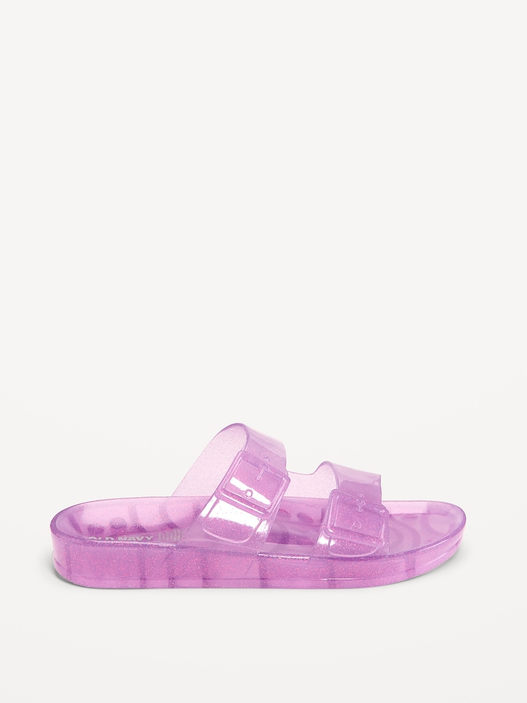 Jelly Buckled Slide Sandals for Girls