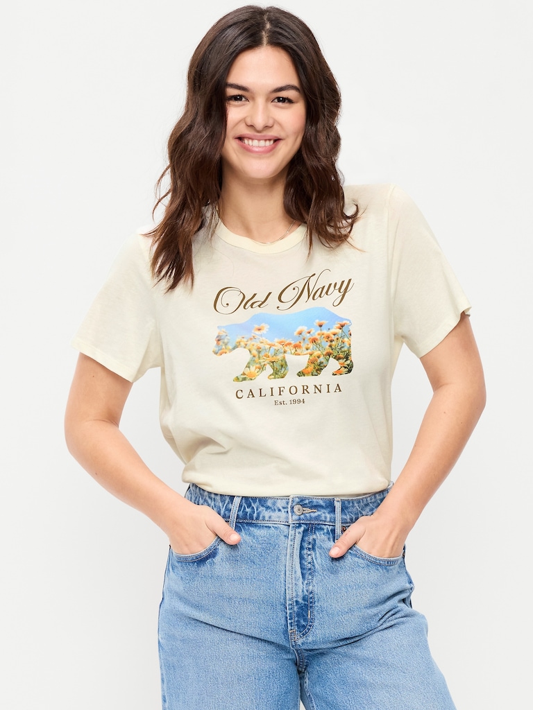 Crew-Neck Logo-Graphic T-Shirt