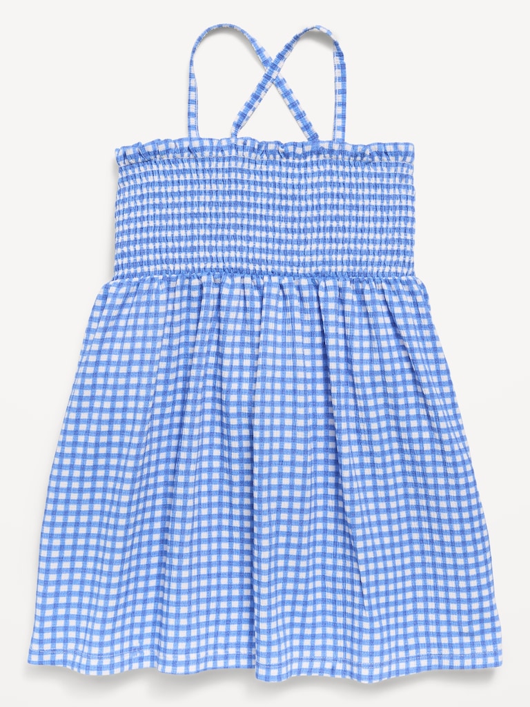 Sleeveless Smocked Dress for Toddler Girls