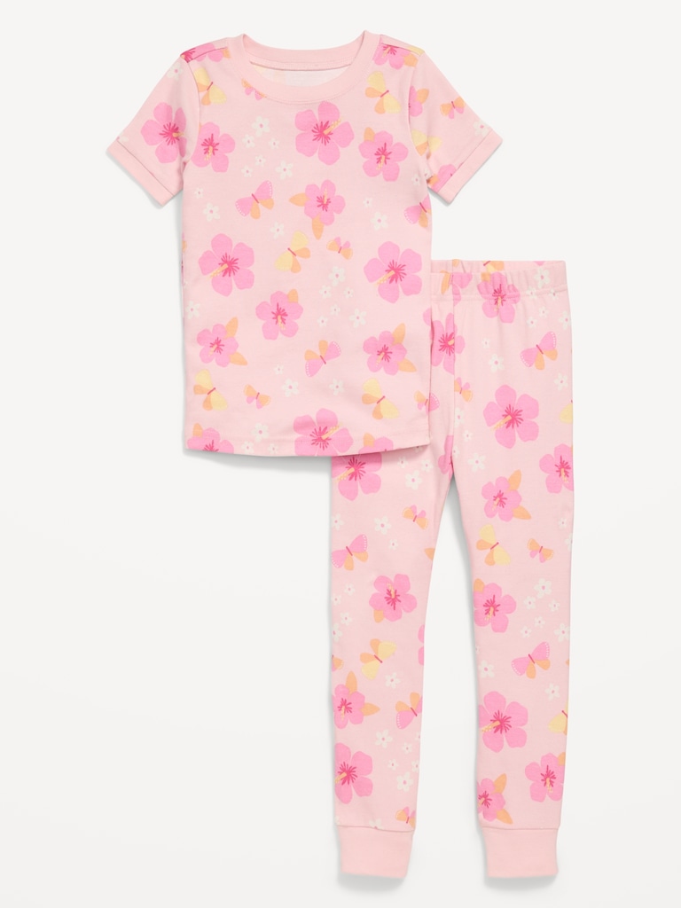Printed Snug-Fit Pajama Set for Toddler & Baby