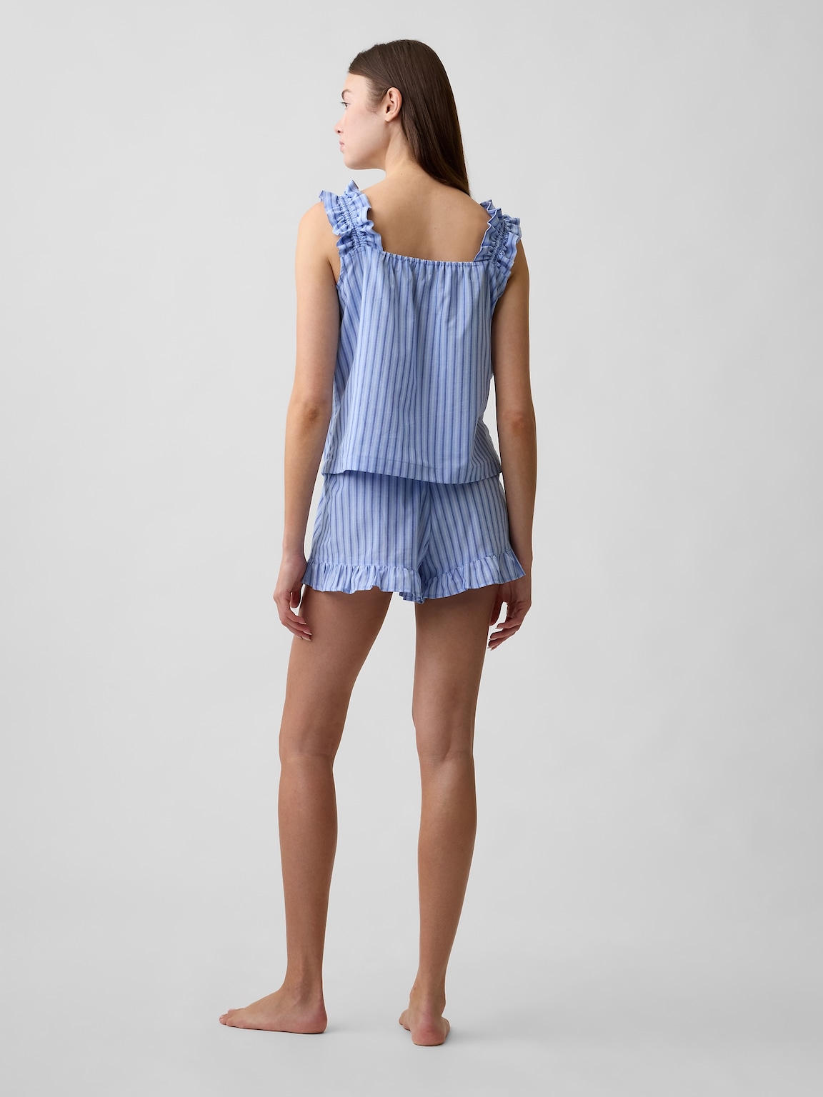 Ruffle Poplin PJ Shorts