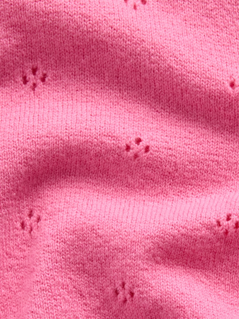 CashSoft Pointelle Cardigan