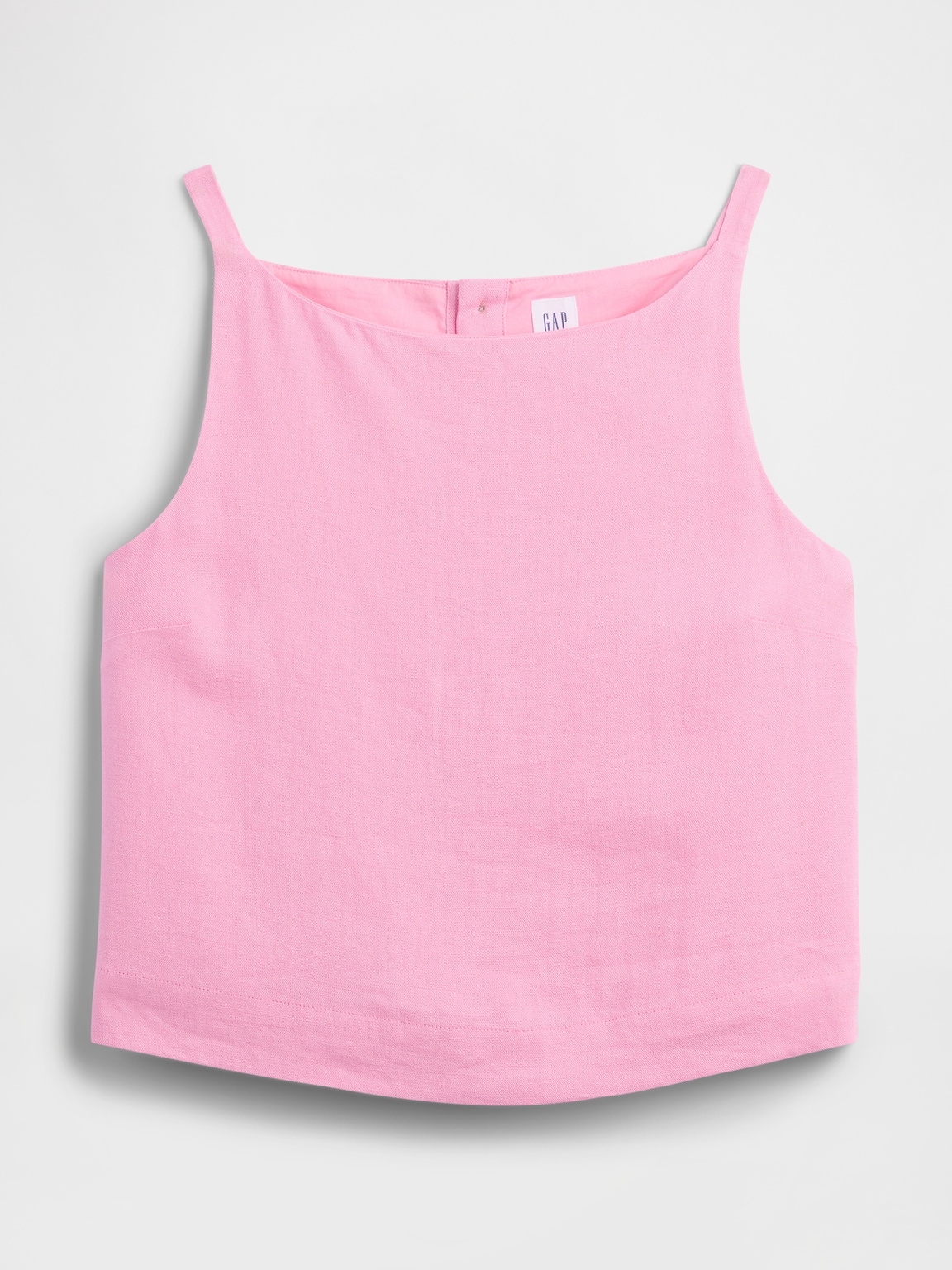 Linen-Blend Apron Top