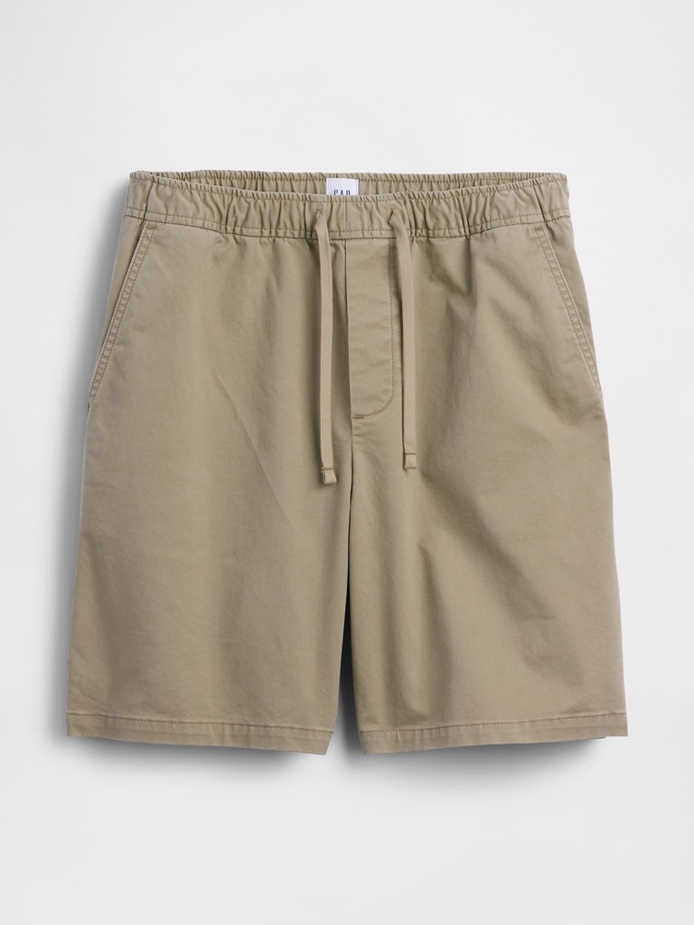 7" Essential Pull-On Khaki Shorts