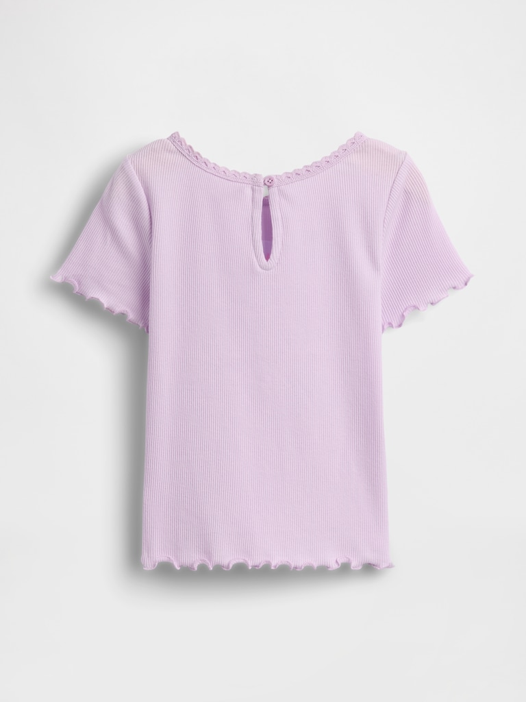 Baby & Toddler Embroidered Ice Cream Rib T-Shirt