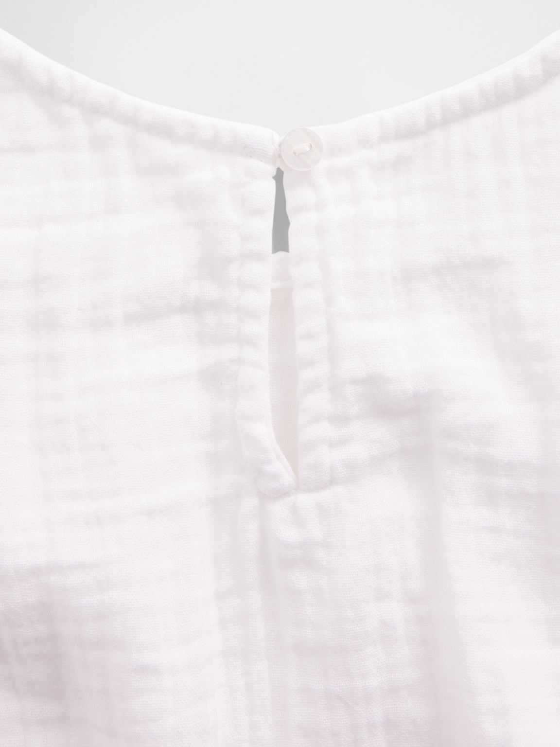 Cotton Gauze Racer Shell Tank Top