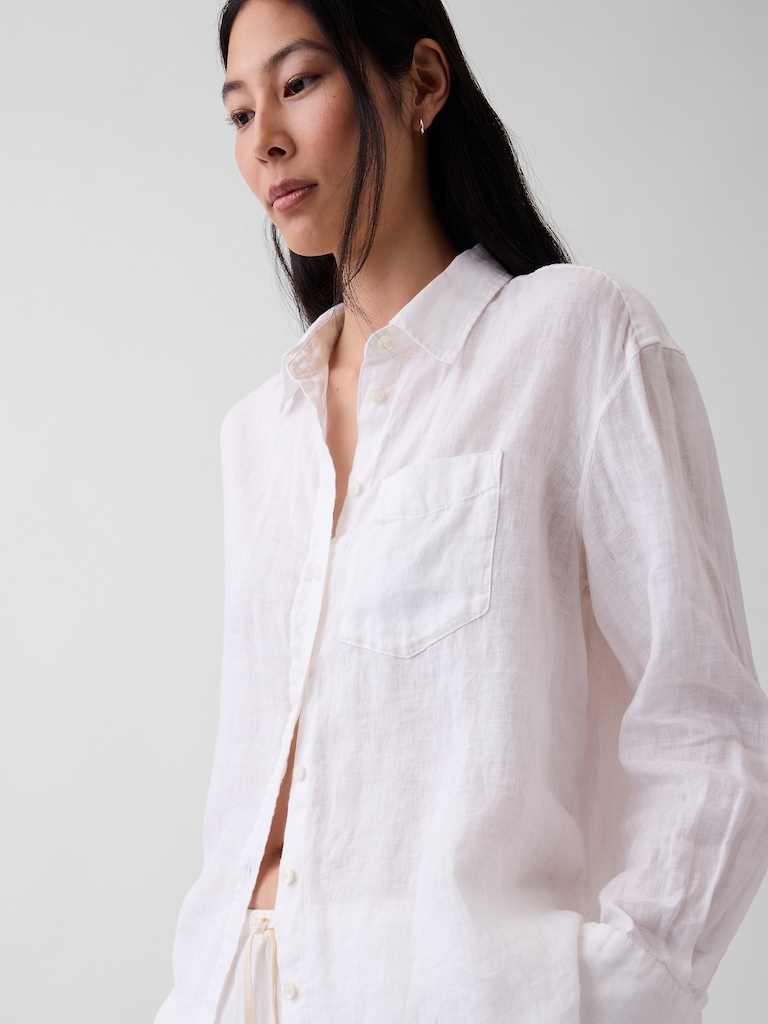 100% Linen Oversized Shirt