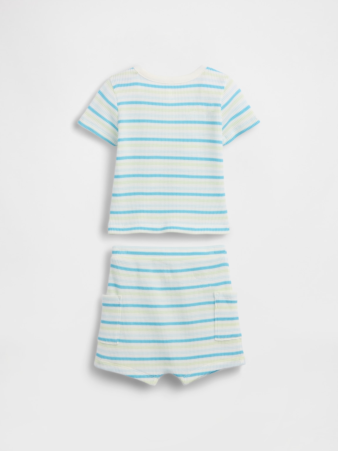 Baby Waffle Henley Outfit Set